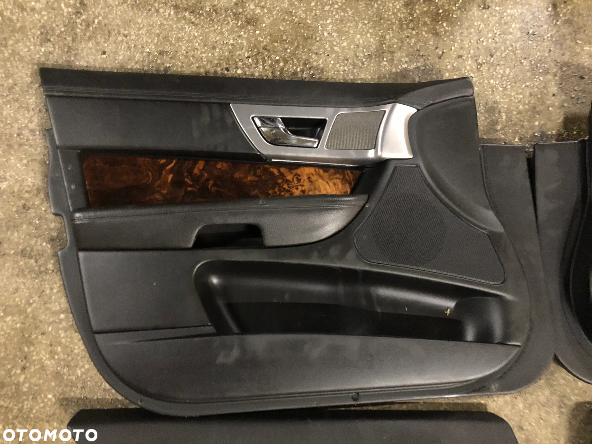 Boczki drzwi komplet czarne Jaguar XF X250 - 5
