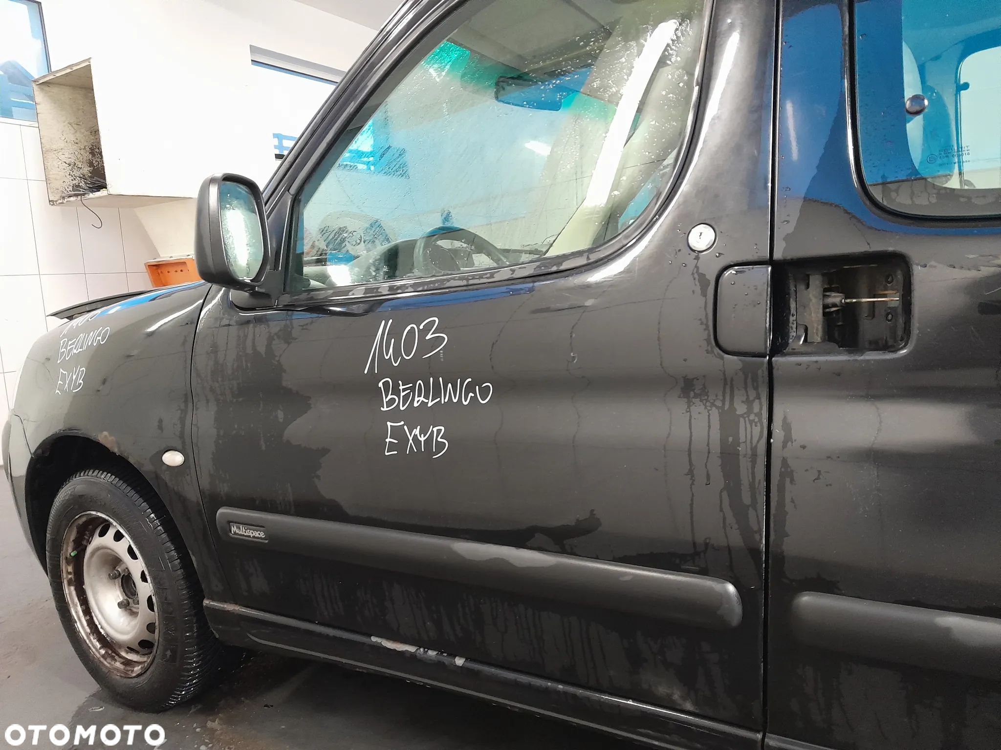 CITROEN BERLINGO I LIFT DRZWI LEWE PRZEDNIE LEWY PRZÓD KOLOR: EXYB - 1