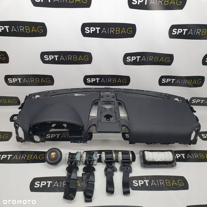 PORSCHE CAYENNE II 2 LIFT DESKA ROZDZIELCZA KONSOLA KOKPIT PULPIT PODUSZKI AIRBAG AIR BAG PASY KIT SET - 1