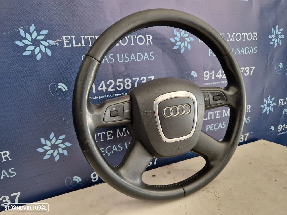 Volante usado pele com airbag AUDI A6 C6 4 BRAÇOS - 2