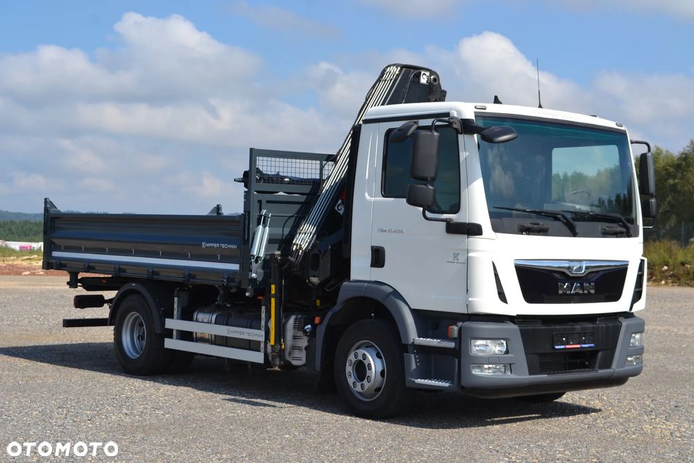 MAN TGM 15.290 18.290 Nowy 3-stronny Wywrot Kiper Wywrotka HDS Żuraw Hiab 099 Sterowanie radiowe Atego Axor Antos TGL - 13