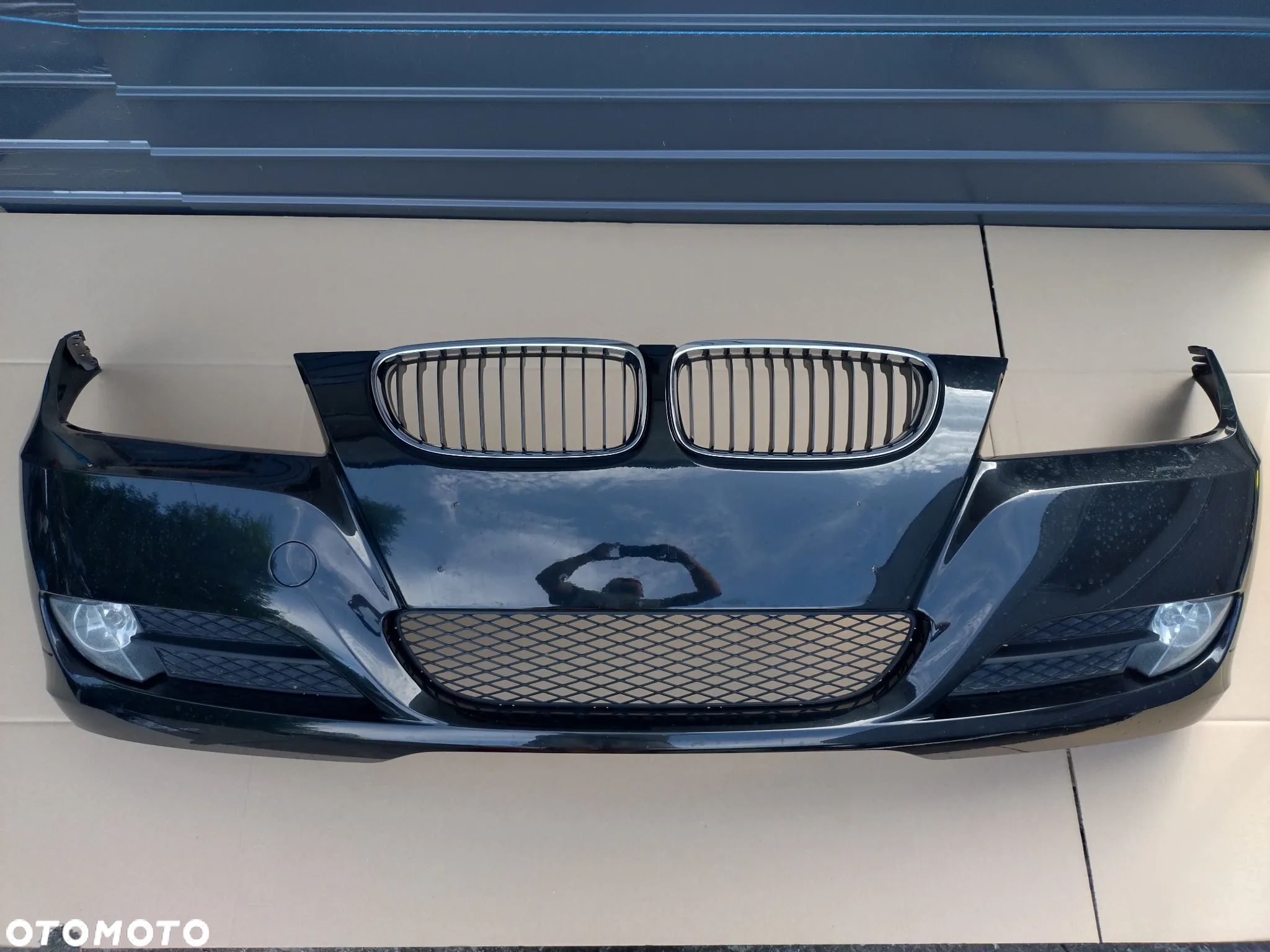 BMW E90 E91 LCI LIFT 08- ZDERZAK PRZÓD ORYGINAŁ! BEZ OTWORÓW! ŁADNY! - 1