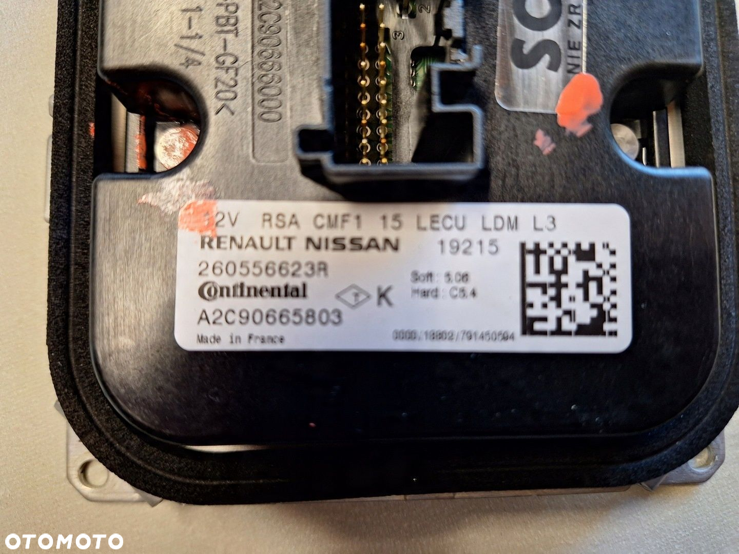 RENAULT ZOE CLIO CAPTUR NISSAN MODUŁ PRZETWORNICA LAMPY LED 260556623R - 2