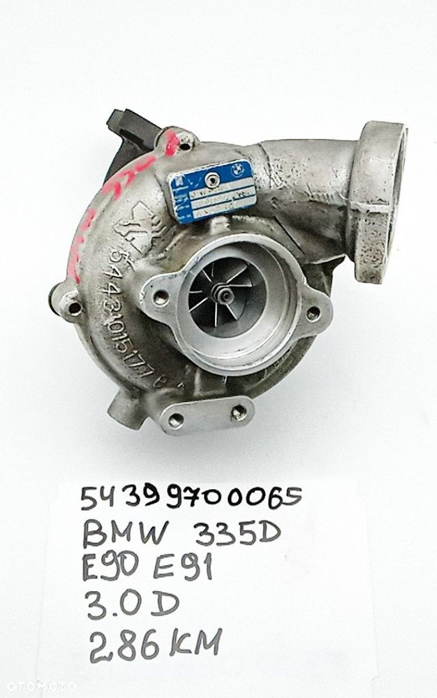 TURBINA 3.0 D 286KM M57 BMW 335D E90 E91 54399700065 - 1