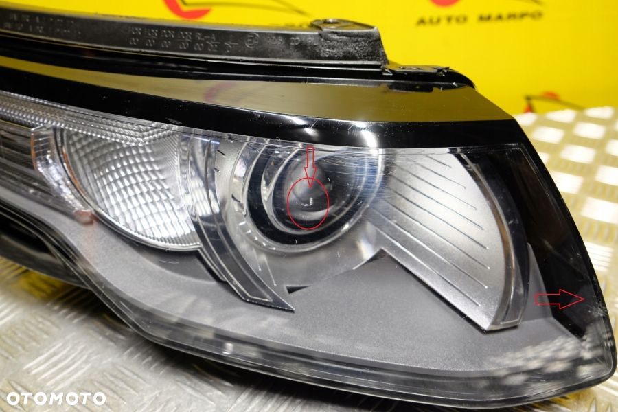 RANGE ROVER EVOQUE 2015- REFLEKTOR LAMPA ZWYKŁA SOCZEWKOWA PRAWA USA - 5