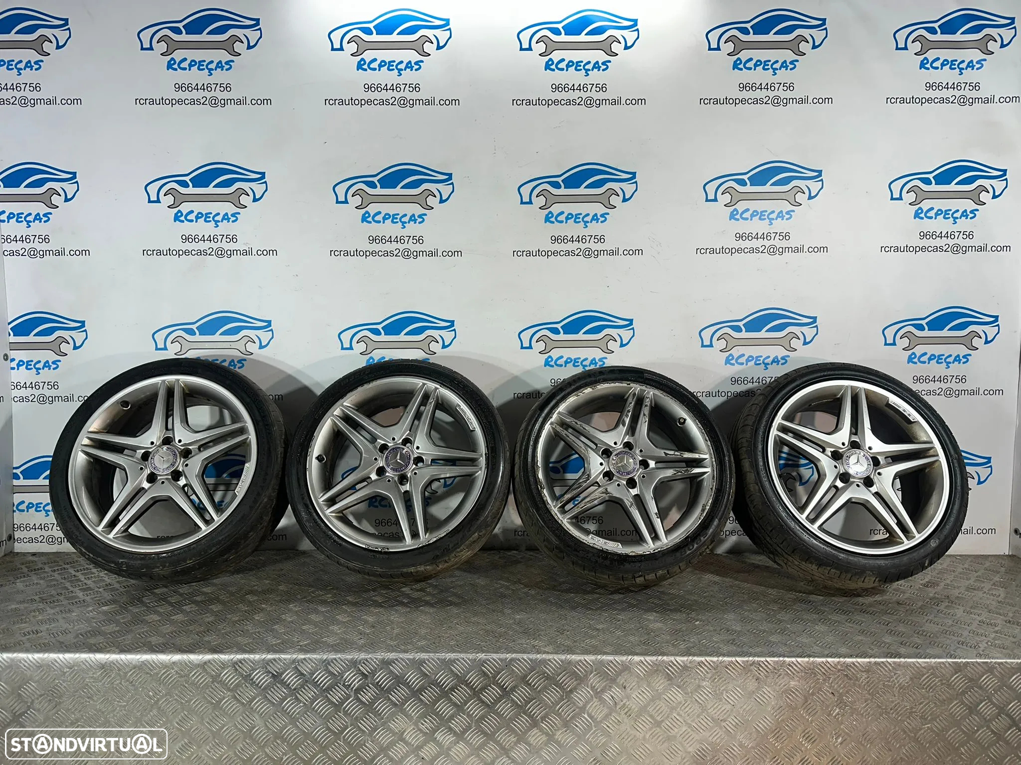 .Conjunto Jantes 18 Originais AMG Mercedes Benz 5x112 7.5J ET52 - 4