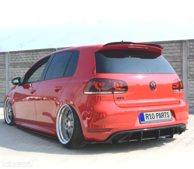 AILERON SPOILER TRASEIRO VOLKSWAGEN VW GOLF 6 7 GTI GTD R 09-20 PRETO BRILHANTE - 2