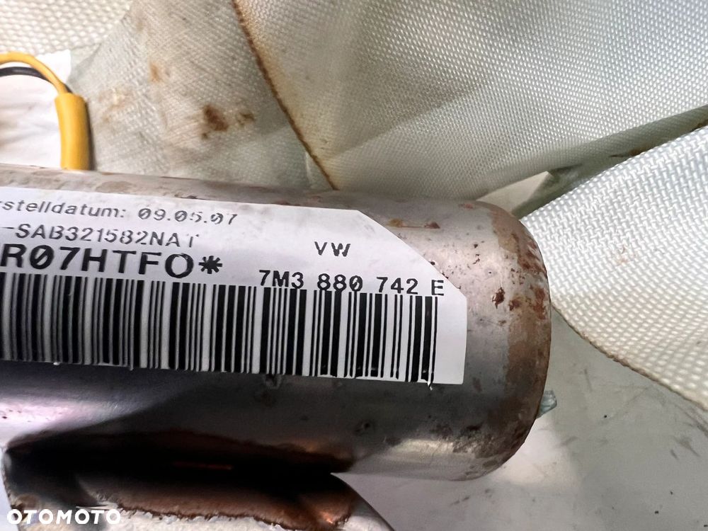 KURTYNA POWIETRZNA PRAWA VW SHARAN 7M3880742E - 7