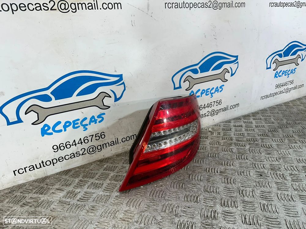 .Farolins Tras Traseiros Esquerdo Direito Originais Led Mercedes Benz Classe C W204 Sedan 2006 - 2014 - 13