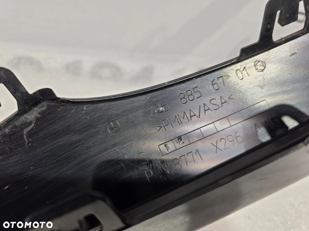 MERCEDES X296 / A296 AMG 22- SPOJLER / DOKŁADKA POD ZDERZAK PRZEDNI , NR A2968856701 , NR AUKCJI GL861 - 20