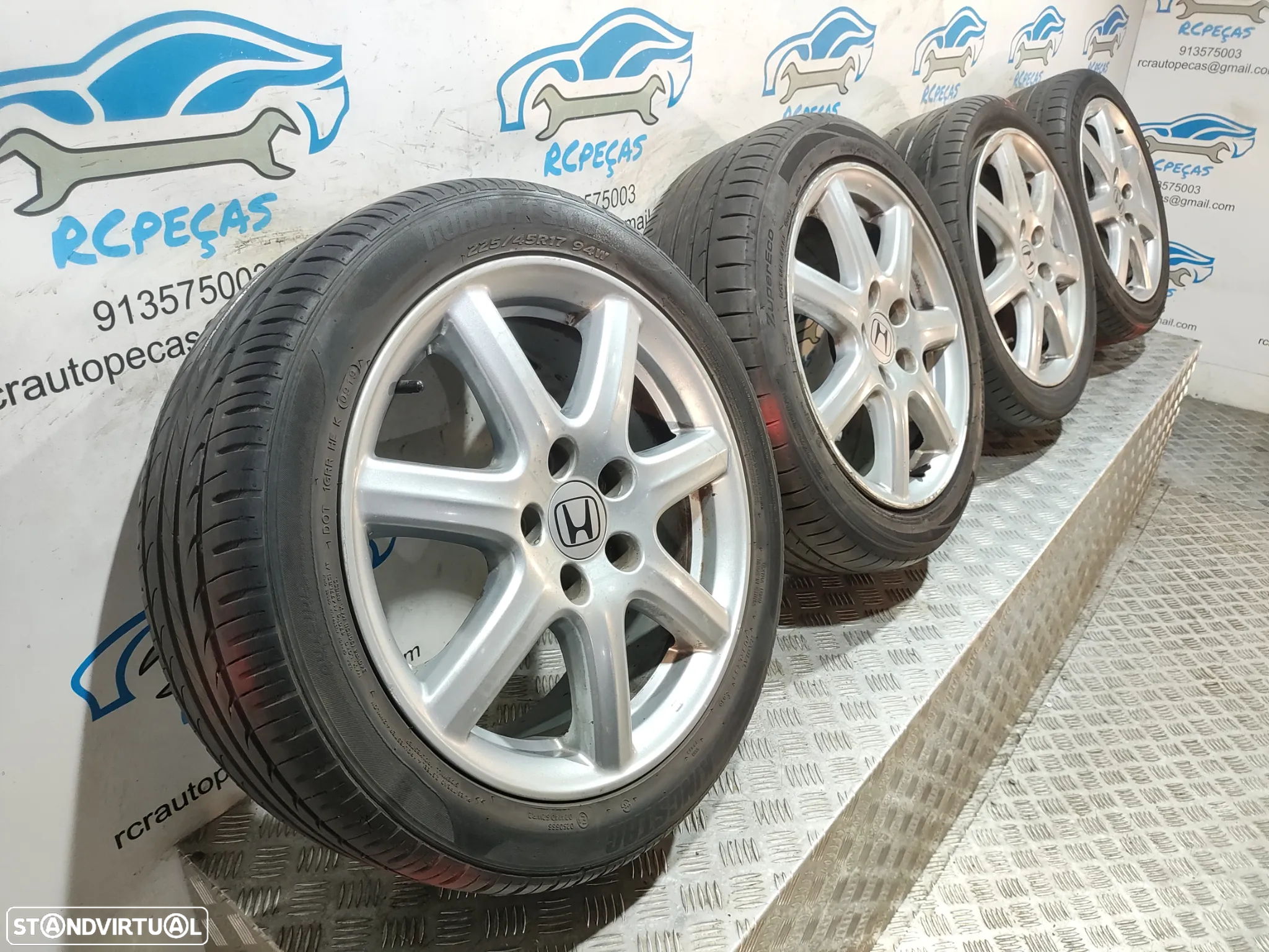 Conjunto Jantes 17 Originais Honda Civic 8 VIII FK 7J ET55 5x114,3J - 9