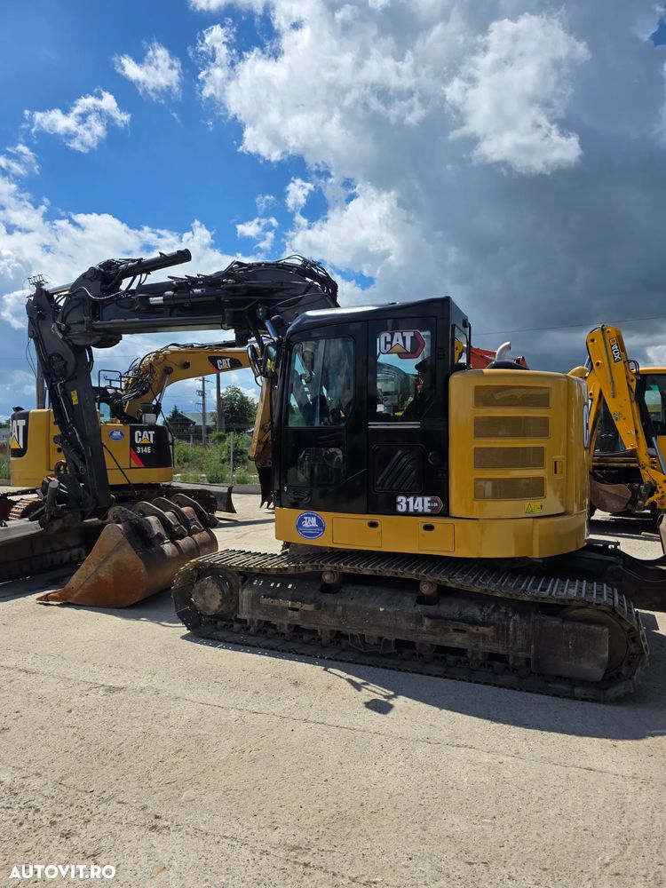 Caterpillar Cat 314E LCR deporte / 3cupe excavator pe senile compact aproape unic - 15