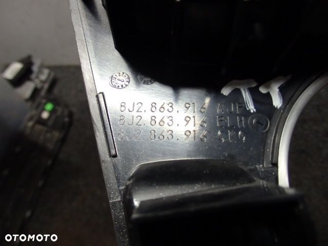 AUDI TT 8J2 GAŁKA MIESZEK PANEL GUZIKÓW OSŁONA CHROM LEWARKA BIEGÓW 8J2863916 8J0711113 RAF-AUTO - 3