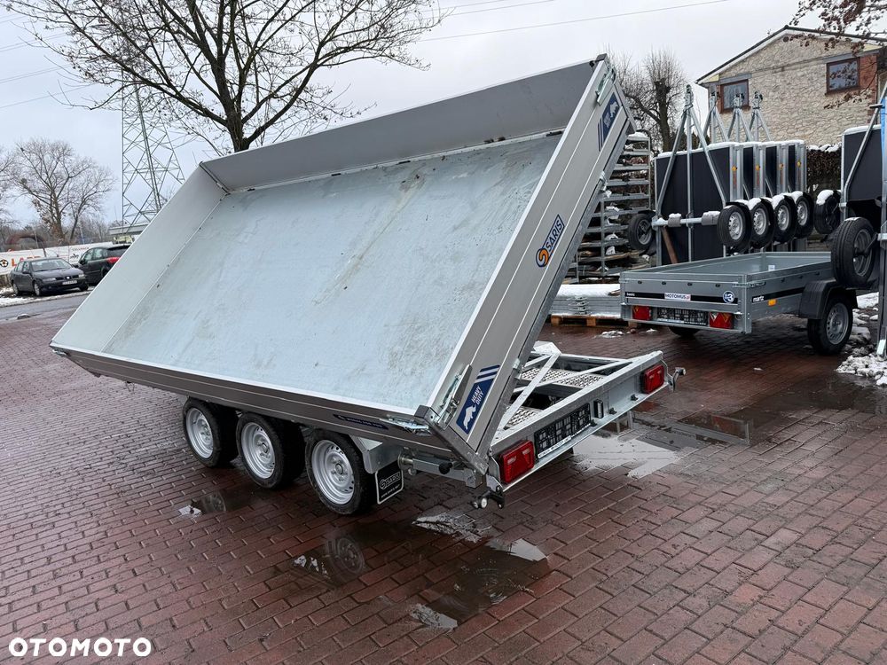 Saris Przyczepa Kiprowana Saris Tipper K3 406x204x35 cm 3500kg zawieszenie resor+amorytzator dostawa pod dom - 13