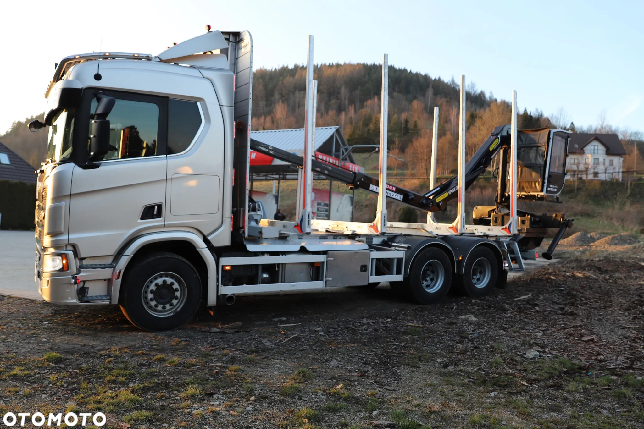 Scania R650 6X4 EURO 6 Resor Resor Dzwig Epsilon z Kabina Do drewna Lasu dłużycy kłody Palfinger - 11