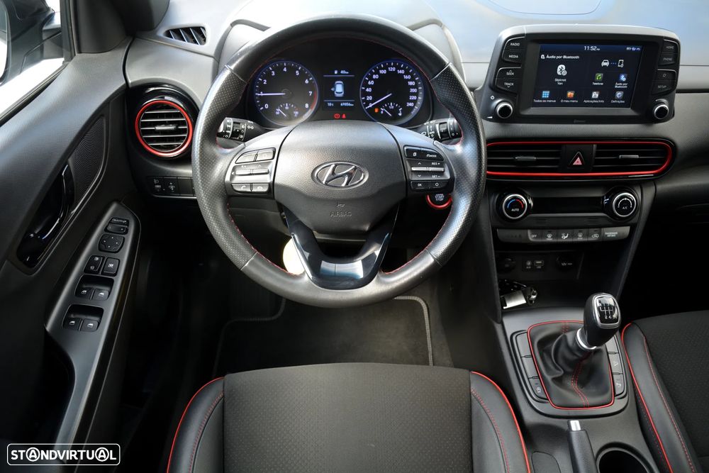 Hyundai Kauai 1.0 T-GDi Pele/Tecido Vermelho - 3