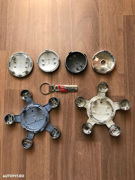 Capace centrale mijloc Roti Jante Compatibile Audi Gheara S Line Mari - 3