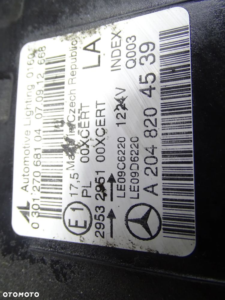 Mercedes C Klasa LIFT W204 Lampa przod przednia lewa LED ILS 2048204539 - 7