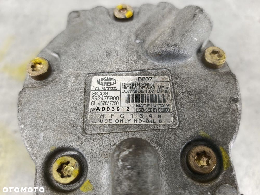 SPRĘŻARKA KLIMATYZACJI FIAT PUNTO II 592475900  467857720 MAGNETI MARELLI - 7