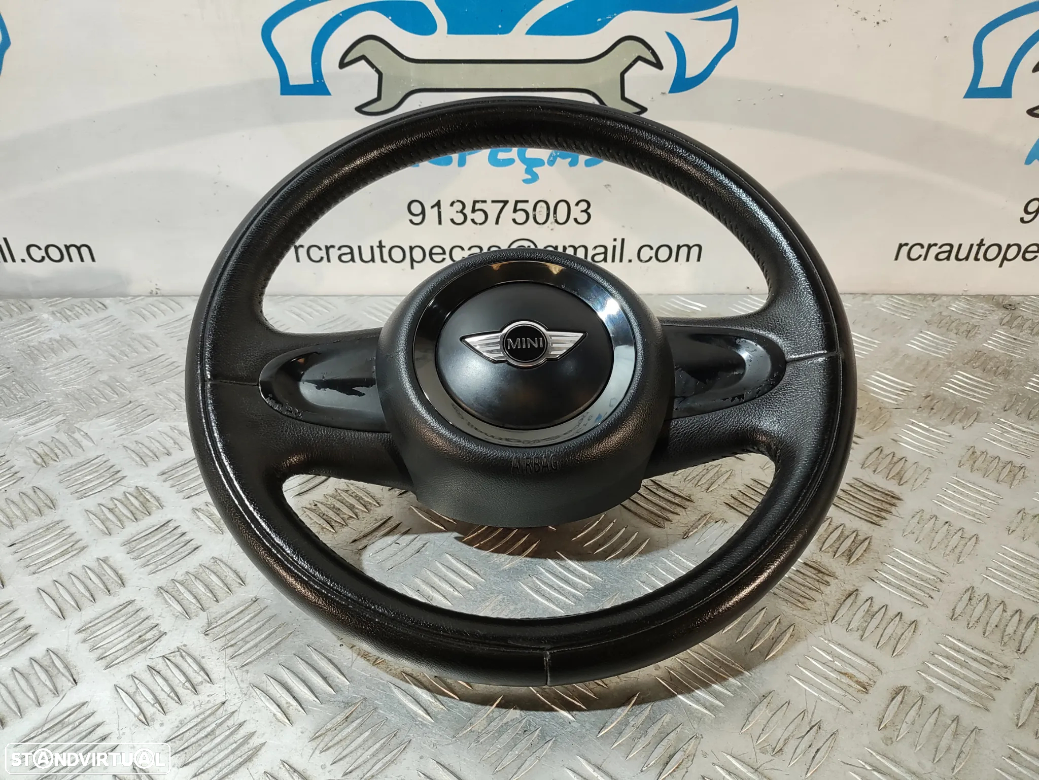 VOLANTE GUIADOR COMPLETO MINI  MINI COOPER ONE R56 PELE AIRBAG MINI R55 CLUBMAN R57 CABRIO - 2