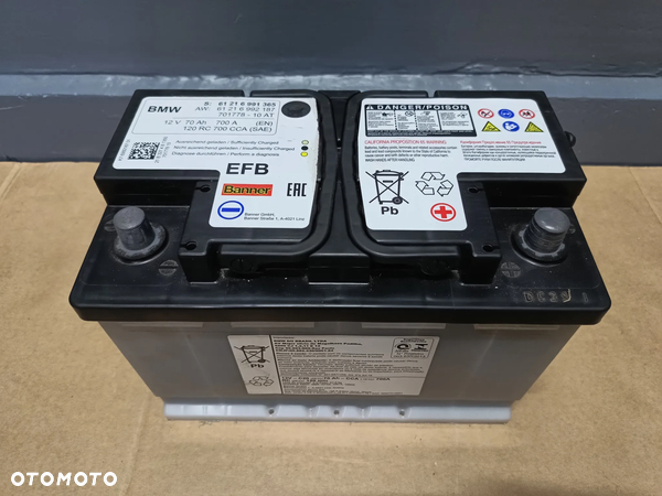 BMW Akumulator AGM 70Ah 700A 6991365