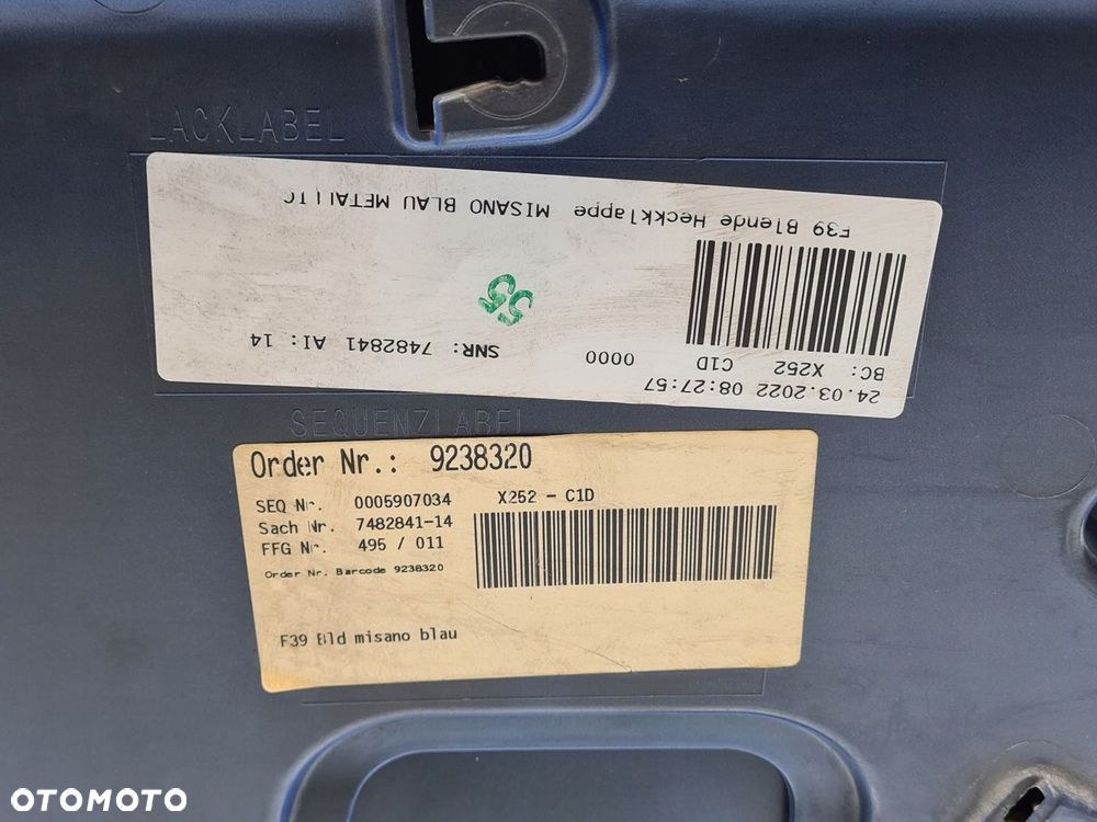 BLENDA KLAPY TYŁ BMW X2 F39 21r 7428466 - 8