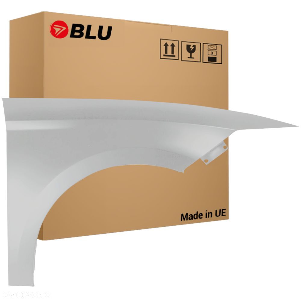 BLU Błotnik SEAT LEON III 3 5F LX7W prawy przód srebrny 2012-2020 EisSilber - 1