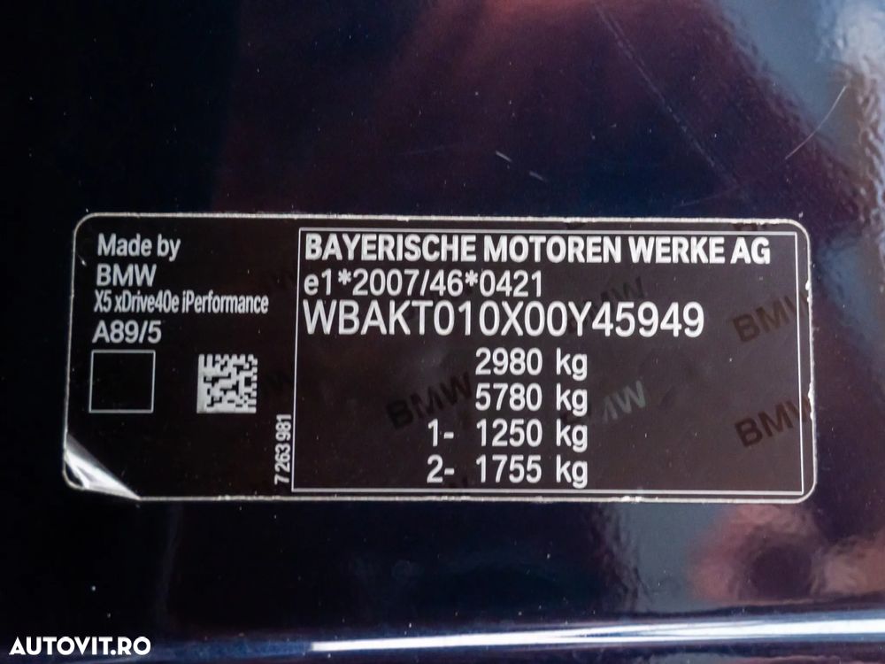 BMW X5 xDrive40e iPerformance - 40