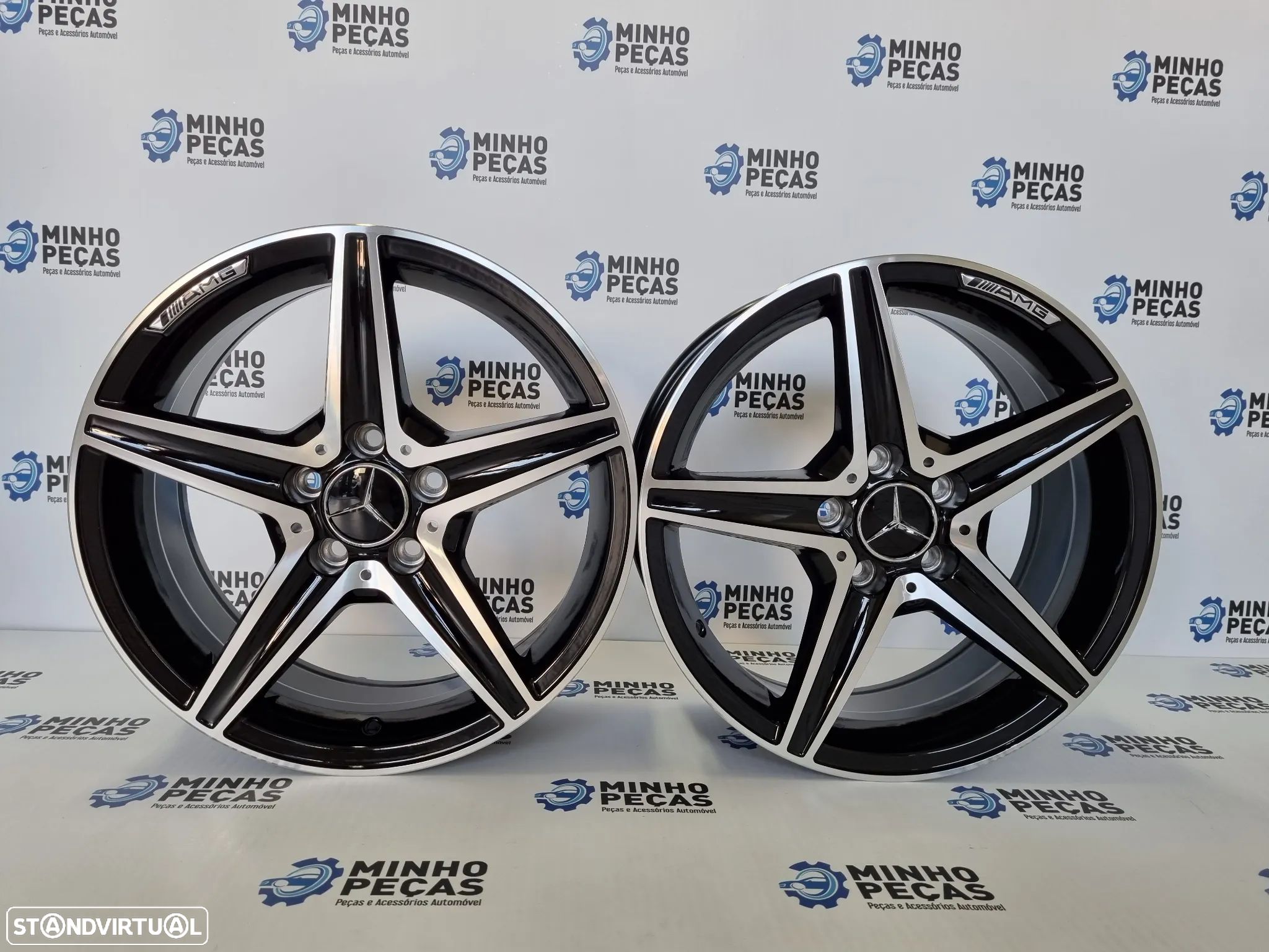 Jantes Mercedes (W205) AMG em 19 Preto Polido - 1