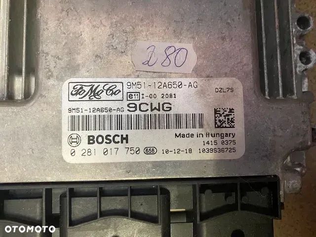 STEROWNIK KOMPUTER SILNIKA FORD FOCUS MK2 1.6 9M51-12A650-AG - 2