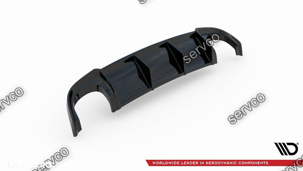 Difuzor bara spate Audi A4 RS4 B7 Sedan 2006-2008 v12 Maxton Design - 8