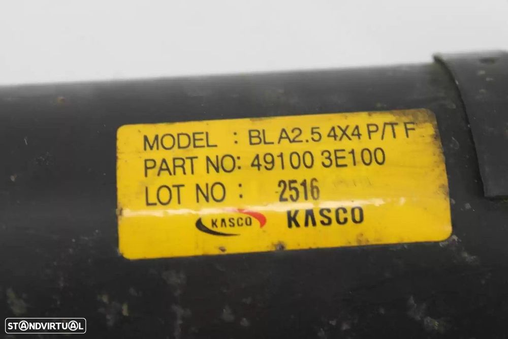 TRANSMISSÃO CENTRAL FRONTAL KIA SORENTO I 2005 -491003E100 - 1