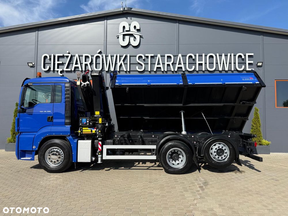 MAN TGM TGS TGX 26.360 // E5 // 6x2 6x4 // WYWROTKA 3-S // HMF 1420 K2 // kipper, krane, crane, żuraw, dźwig, wywrot - 14