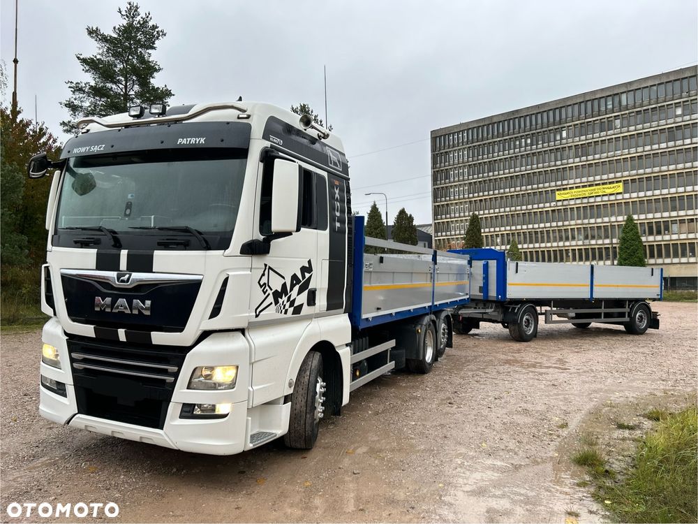 MAN TGX Tandem 1m burty TOP KOMPLET / ALUFELGI / zarejestrowany gotowy do pracy / przyczepa 18t / FULL OPCJA / 26.420 26.460 26.500 26.400 26.440 26.480 26.510 460 500 - 1