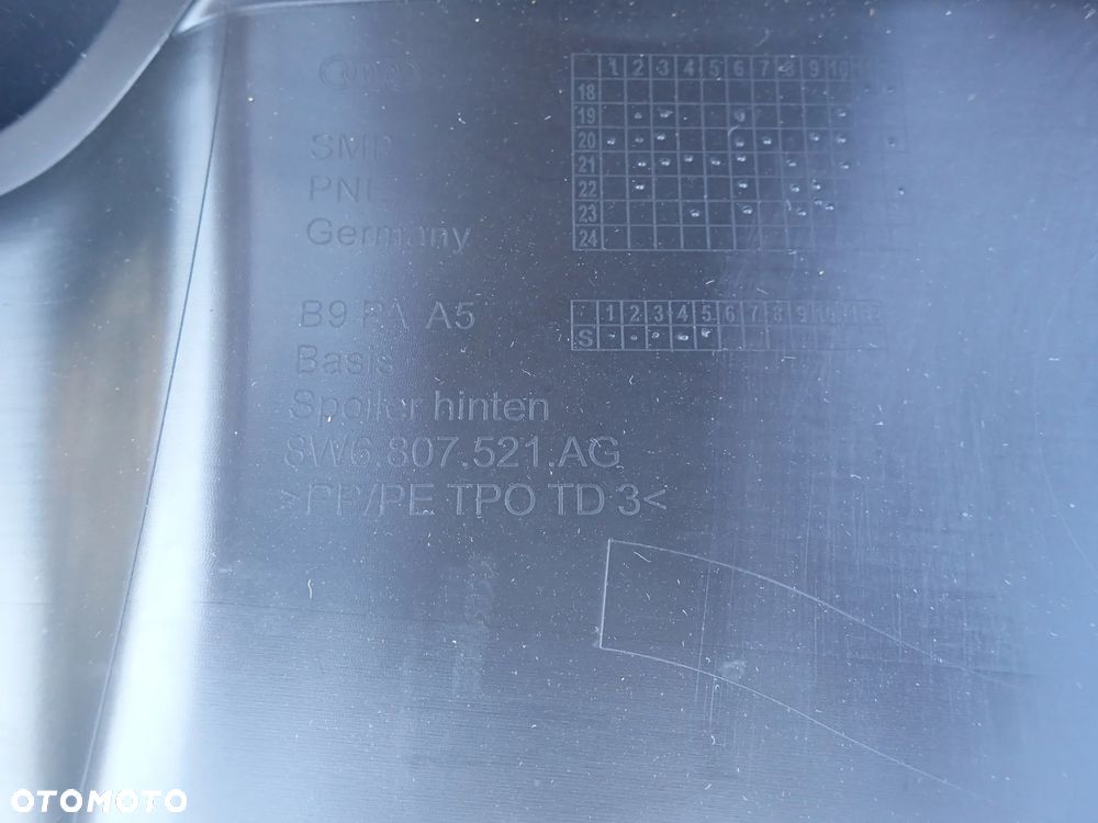 AUDI A5 S5 LIFT SPOILER DOKŁADKA ZDERZAKA TYŁ 8W6807521AG - 5