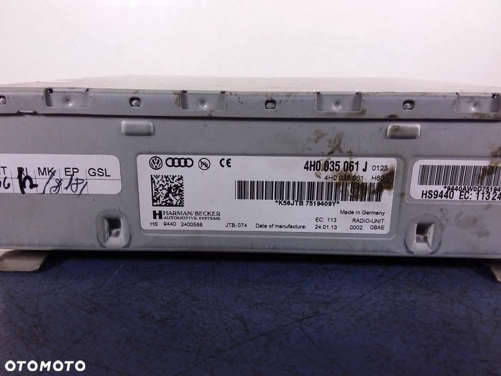AUDI A8 D4 TUNER RADIOWY RADIA 4H0035061J - 4