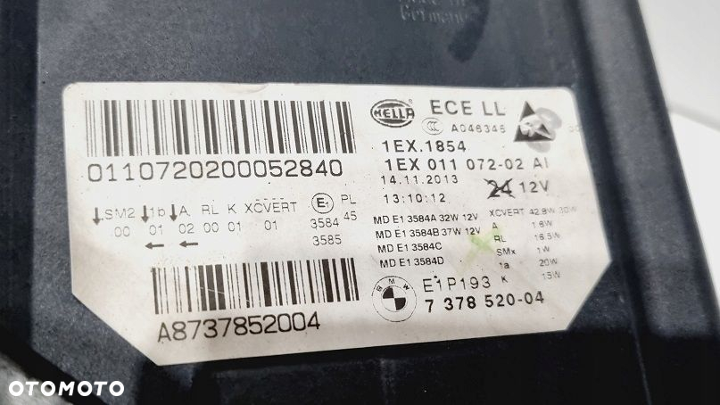 REFLEKTOR PRAWY LEWY FULL LED BMW 5 F10 F11 LIFT ADAPTIVE EUROPA - 6