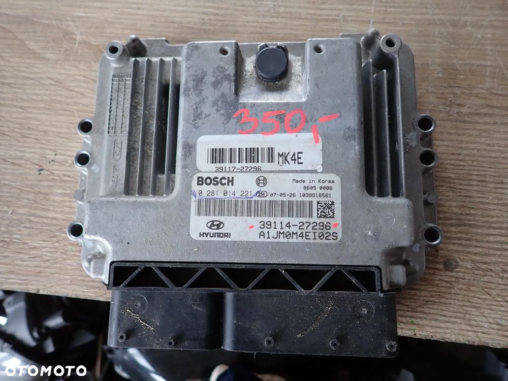 HYUNDAI KIA 2.0 CRDI KOMPUTER STEROWNIK SILNIKA 0281014221 39114-27296 - 1
