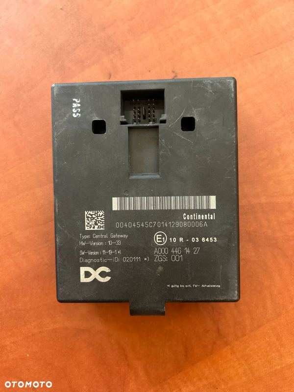 ACTROS MP4, AROCS, ANTOS, ATEGO EURO 6 - STEROWNIK ZGS GATEWAY A0004461427