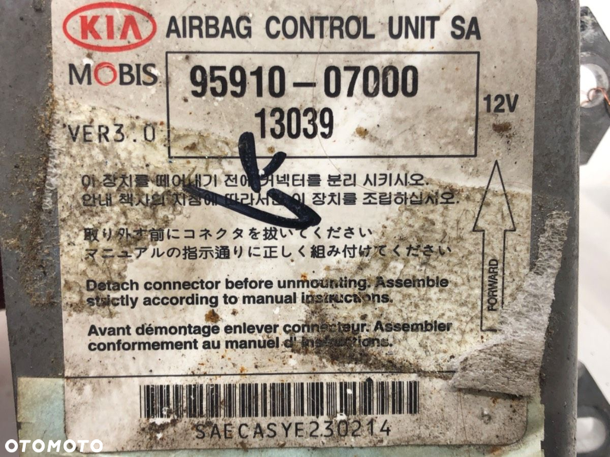 SENSOR AIRBAG - 156.00 PLN - KIA PICANTO I (SA) 2004 - 2012 1.0 45 kW [61 KM] benzyna 2004 - 2011 - 4