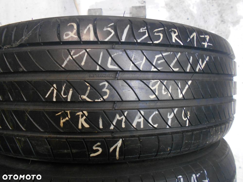OPONY 215/55R17 MICHELIN PRIMACY 4 S1 DOT  1423 / 3121  7.4MM - 3
