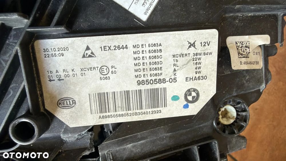 LAMPA PRAWA PRZEDNIA PRZÓD LASER LED BMW 5 G30 G31 LIFT 9850588 - 8