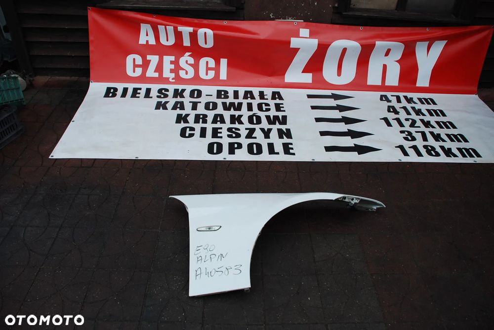 BMW E90 błotnik kolor alpin nr A40583 WYSYŁKA - 1