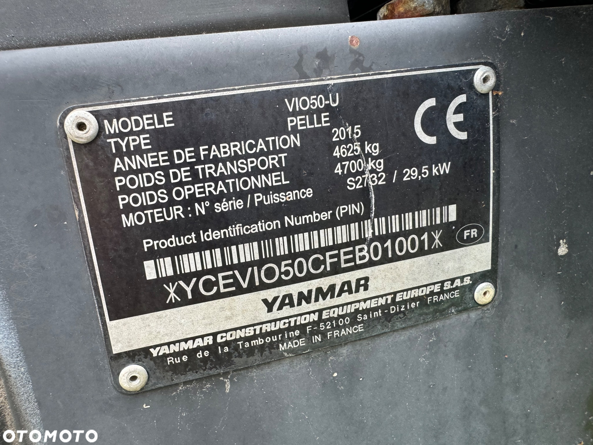 Yanmar VIO50-U Minikoparka // Waga 4625KG // - 11