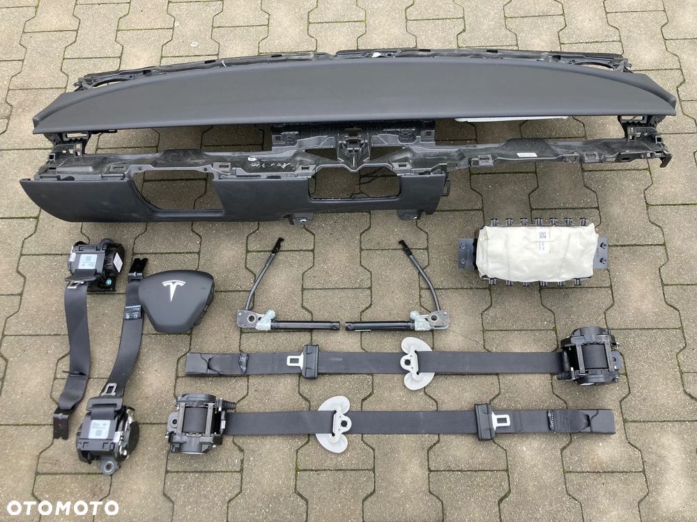 TESLA 3 Y DESKA KONSOLA KOKPIT PLPIT PÓŁKA PARAPET AIRBAG PODUSZKI POWIETRZNE KIEROWCY PASAŻERA KOLAN KOLANOWA AIR BAG FOTELA W FOTEL KURTYNA KURTYNY NAPRAWA SRS PASY PAS BEZPIECZEŃSTWA NAPINACZE DOPINACZE NAPINACZ DOPINACZ naprawa regeneracja Raz2 !!! - 3