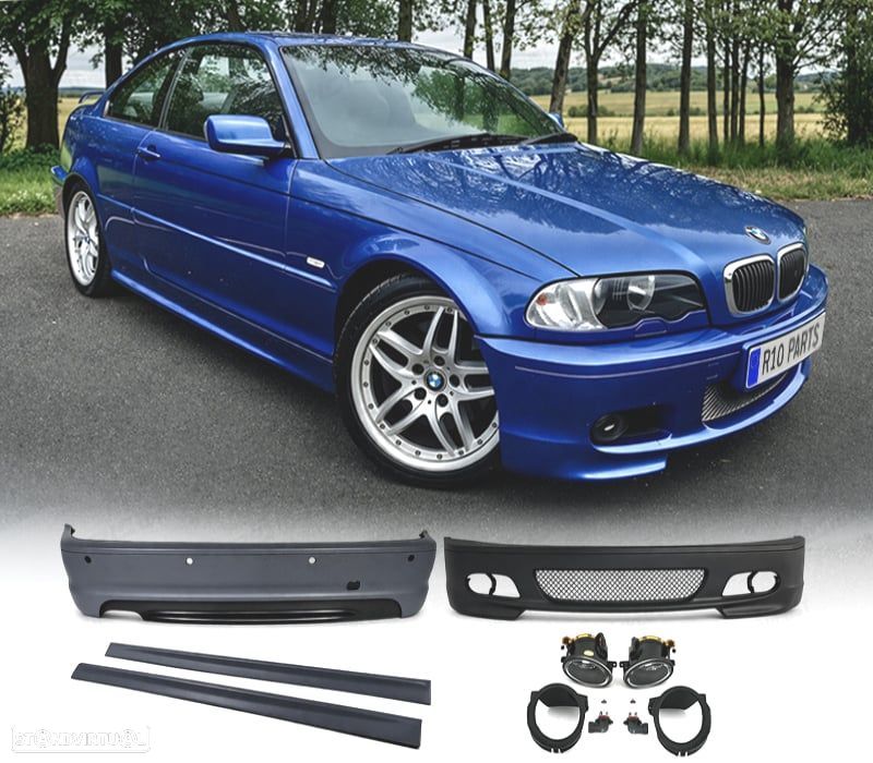 KIT CARROÇARIA BMW E46 COUPE 99-07 PDC LOOK M2 - 1