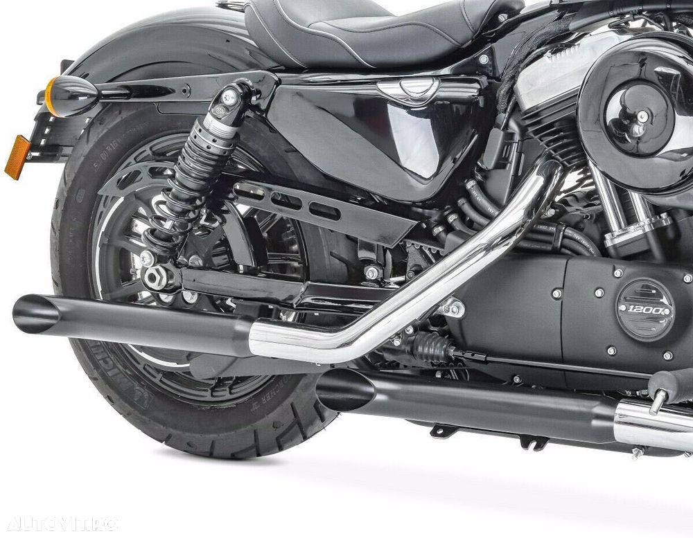 Toba Esapament Moto Chooper Cafe Racer Scrambler Neagra 510mm - 4