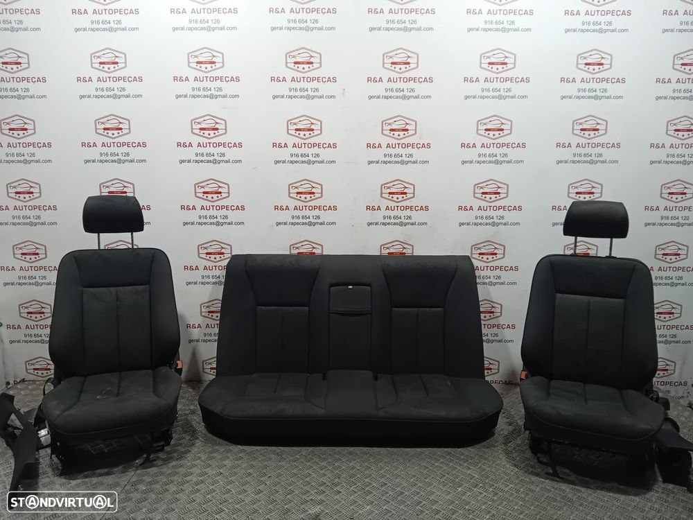 Bancos Mercedes Class E W210 em Tecido com os Cintos da Frente Imaculados Originais - 9