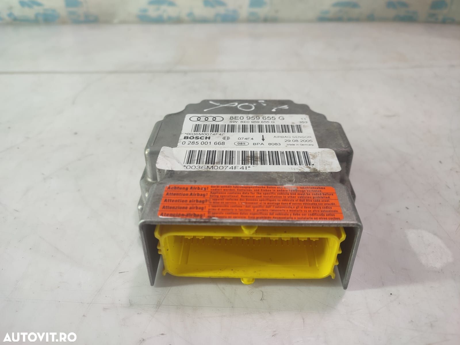 Modul airbag 8E0959655G Audi A4 B7 [2004 - 2008] 2.0 TDI BLB - 1