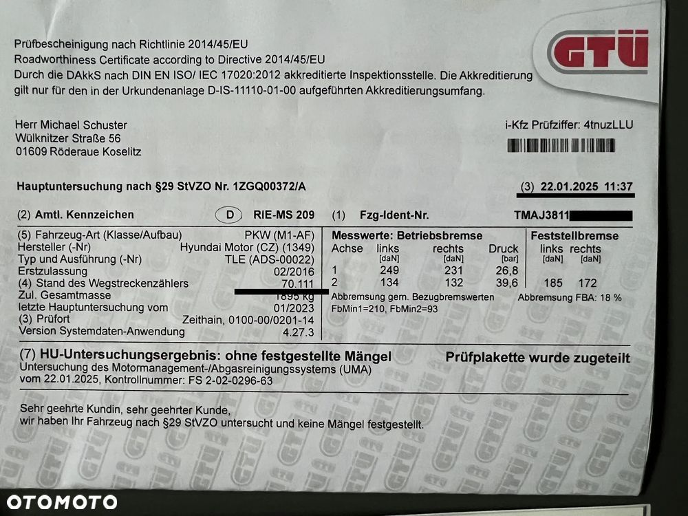 Hyundai Tucson blue 1.6 GDi 2WD Passion - 39